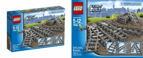 Lego City Weiche Schienen 7895 Zug Spielzeug Zubehör   - Bild 1 von 10