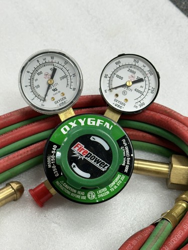 Victor FirePower G350-150-540 OxyFuel 350 Acetylene + 350 Heavy Duty Oxygen REG. - Picture 3 of 11
