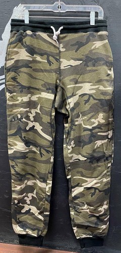 MENS PRO 5 TERRY FLEECE GREEN GREY CAMO QUALITY JOGGER DRAWSTRING MIDUEM PANTS - Bild 1 von 7