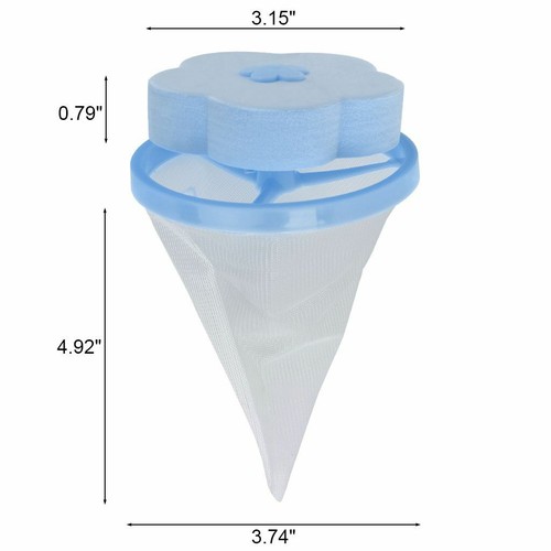 1/10PC Fur Catcher Floating Laundry Lint Hair Remover Filter For Washing Machine - Picture 2 of 14