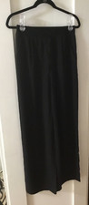 Cider Women's Pleated Dress Pants - Black - Size L - Stretch Drawstring Waist
