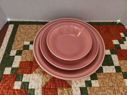 Homer Laughlin  Fiesta Rose  6", 8", 10" Pie Baking Plates 3 Piece Set - Picture 2 of 10