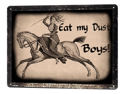 Equestrian Ladies Metal Sign Show Horse funny ranch vintage style wall decor 711 - Picture 2 of 2