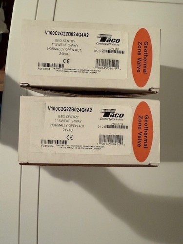2 - TACO V100C2G2ZB024Q4A2 Geo-Sentry 1" Sweat 2-Way NO 24 VAC (BRAND NEW) - Picture 4 of 4