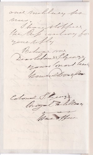 LETTERA AUTOGRAFA di SIR HOWARD DOUGLAS - Soldato e Amministratore del Nuovo Brunswick - Foto 2 di 2