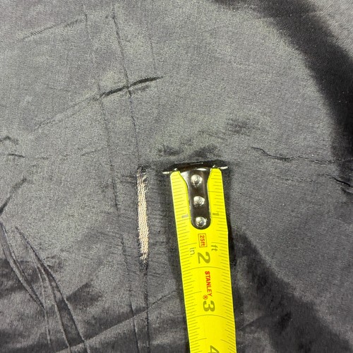 Stephanie Mathews Trench Coat Womens 17/18 Gray Herringbone Wool Double Breasted - Picture 16 of 20