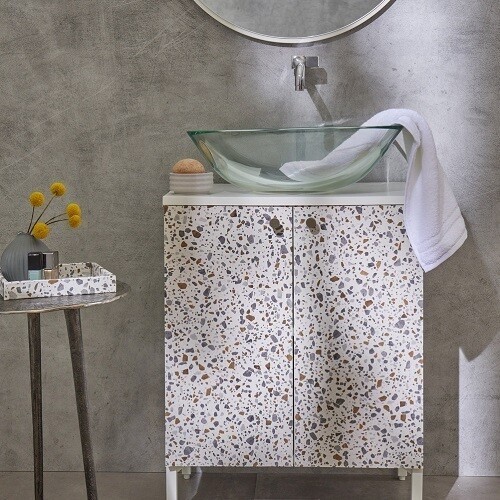 67.5cm x 1m up to 15m d-c-fix TERRAZZO sticky back plastic vinyl wrap (200-8296) - Picture 4 of 17