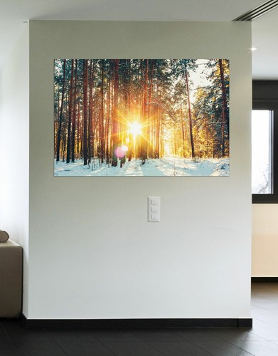 Sunrise Snow Forest Nature Scenery Photo Poster Print. #P1018 - Picture 4 of 9
