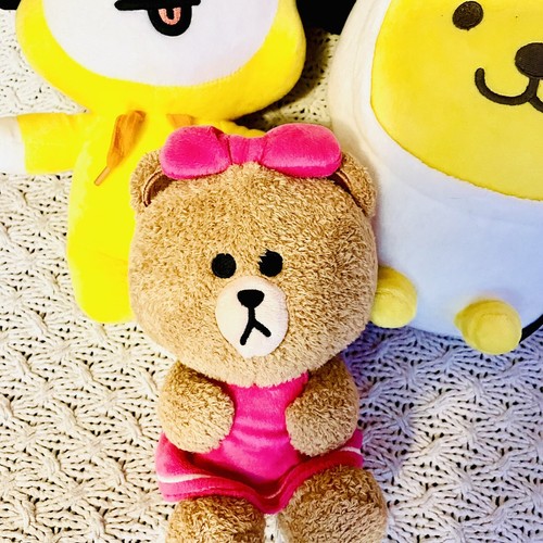 Plush Bundle BT21 BTS Chimmy, Little Friends & Line Friends girl bear EUC - Picture 3 of 8