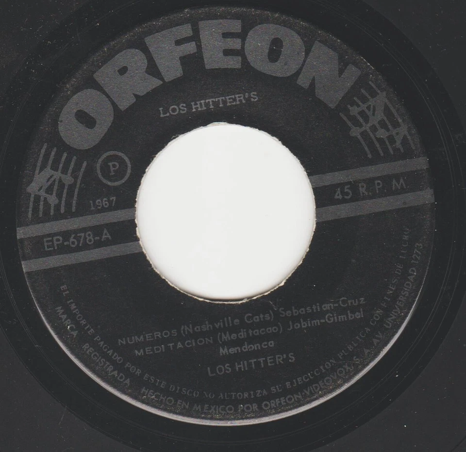 LOS HITTERS GARAGE MEXICAN EP 1967 TOMMY JAMES & THE SHONDELLS COVER IN SPANISH - Image 3 of 4