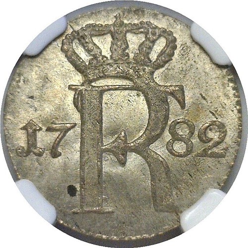 1782 A Germany Prussia 1/24th Thaler Friedrich II (The Great) KM# 296 NGC MS 64 - Picture 2 of 3