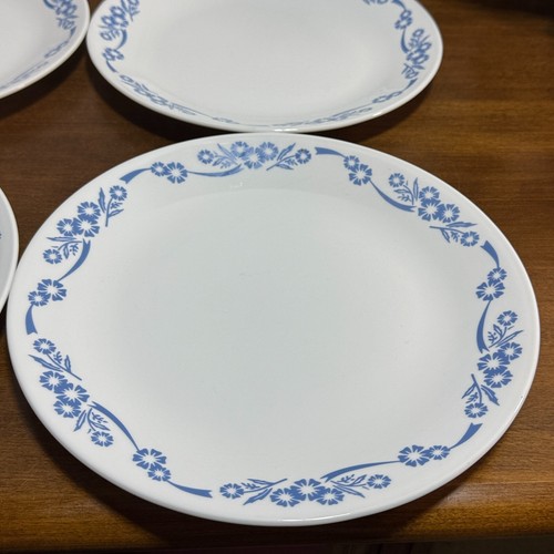 Corelle Dinner Plates Blue Cornflower 10 inches Set of 4 by Corning Vitrelle USA - Bild 3 von 7