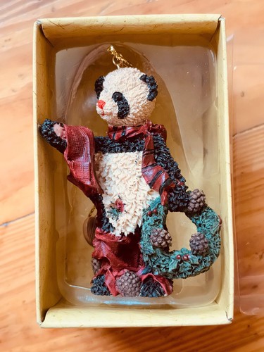 GANZ 1998 4-Piece Resin Teddy Bear Christmas Ornament Lot - New - Picture 6 of 9