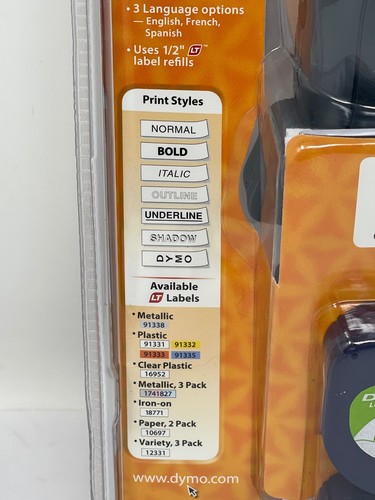 New Dymo Letratag Personal Label Maker LT-100H 195 Symbols - Picture 4 of 6