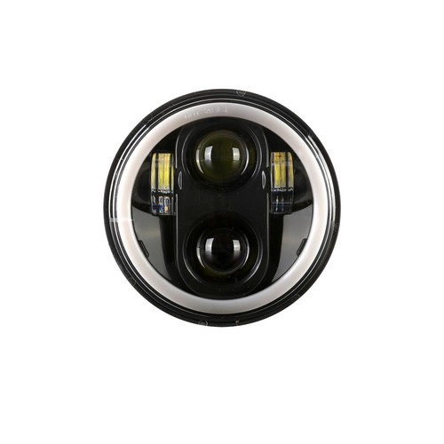 For 1965-1978 Ford LTD 4Pcs 5.75" LED Headlights Hi-Lo RGB Angel Eyes bluetooth - Foto 12 di 12