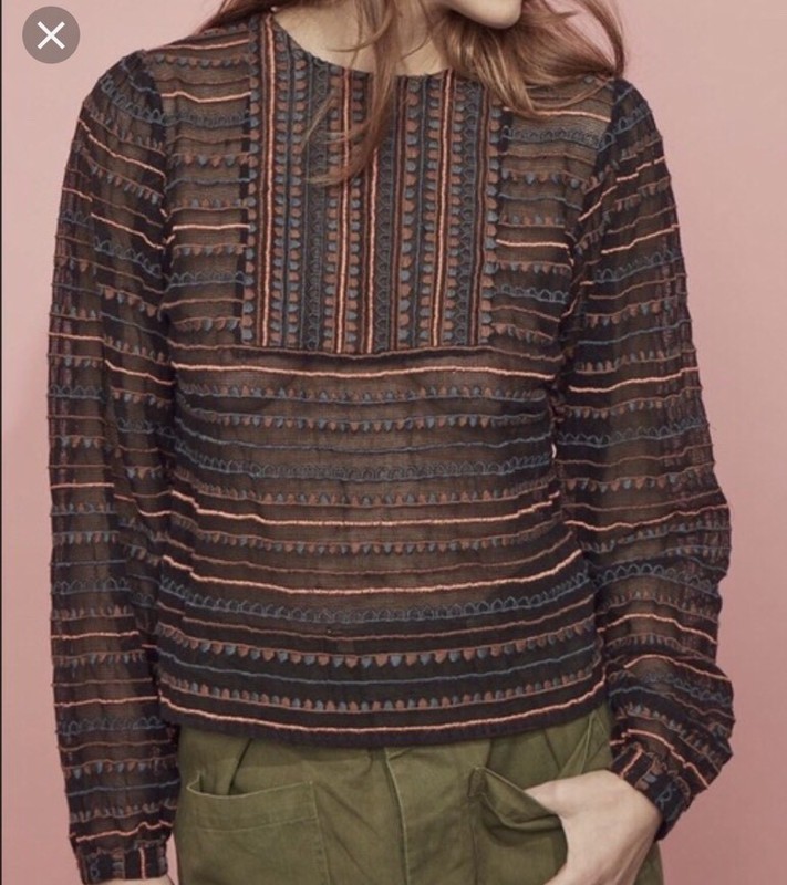 86. Anthropologie Antik Batik Embroidered Sanya Tee L $258 86. Anthropologie Antik Batik Embroidered Sanya Tee L $258