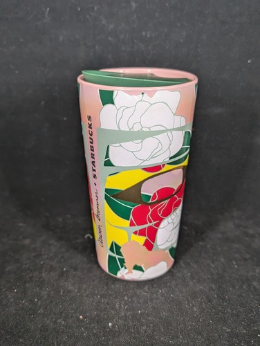 Starbucks 2024 Alison Bremner Iridescent Pink Limited Ceramic Tumbler 12 oz - Picture 4 of 8