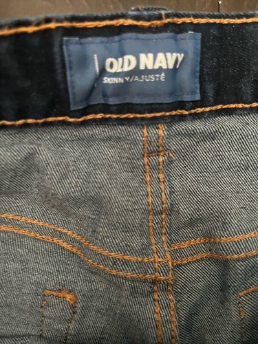 Old Navy Skinny Teens Adjustable Jeans Size 18 Blue Mid Rise Stretch NWOT - Picture 8 of 10