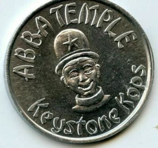 Mardi Gras Doubloon Abba Temple Aluminum