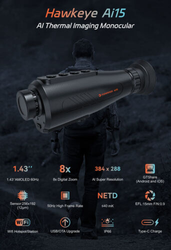 Thermal Imaging Monocular AI 384*288 50Hz Digital Night Vision Thermal Monocular - Picture 2 of 24
