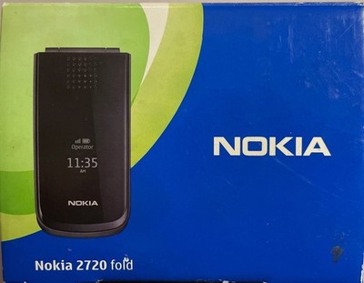 Nokia 2720 fold Schwarz, Klapphandy, kein SIM Lock, Original Nokia BL-4CT AK.