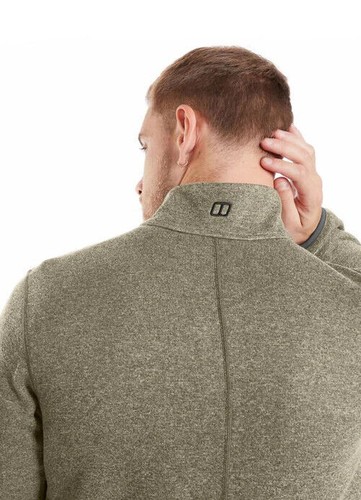 Berghaus Men's Carnell Half Zip Fleece 4A000942/HN3 Aloe/Grey Pinstripe NEW - Picture 6 of 6