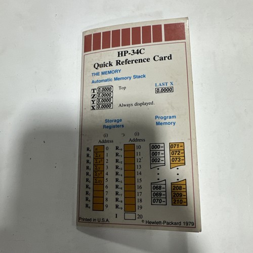 Panamatik HP-34C Calcolatrice Programmabile in Involucro Woodstock PER RIPARAZIONE - Foto 9 di 9