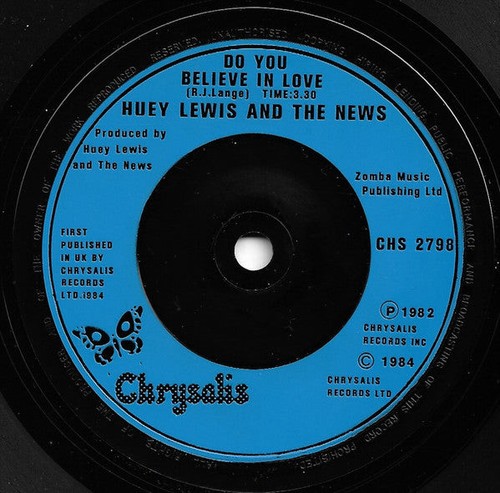 Huey Lewis The New - Heart Of Rock Roll - gebrauchte Vinyl Schallplatte 7 - Q1450z - Bild 4 von 4