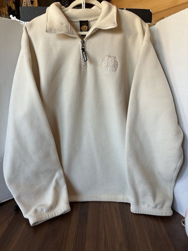 Maglione Vintage 1997 Disney Il Re Leone Broadway Musical 1/4Zip Pile Usato in Ottime Condizioni - Foto 1 di 6