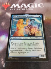 Mtg. Lyla, Holographic Assistant. Foil. Marvel's Spider-Man: Eternal-Legal. Nm