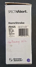 SYSTEM SENSOR P241575 SPECTRALERT RED WALL MOUNT 15CD HORN/STROBE - BRAND NEW