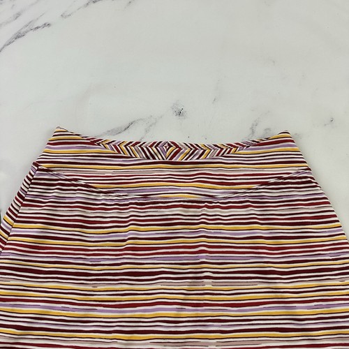 Title Nine Damen Buttah Skort Größe S lila rosa gestreift Active Pull On - Bild 2 von 11