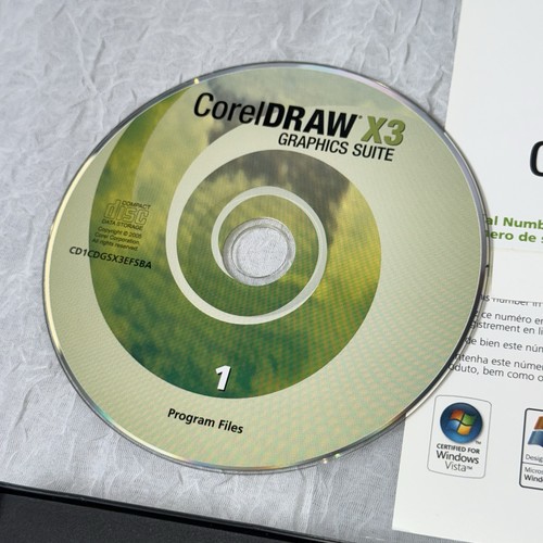 CorelDraw X3 Graphics Suite Education Edition New w/ Serial Key Unused 4-disc - Picture 3 of 9