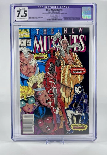 New Mutants#98 CGC 7.5( 1st app of Deadpool/ Wade Wilson) Newsstand