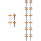 16 Stcs Druck montiertes Tor Spindelstange Baby Gate Extender Hundetor Bolzen