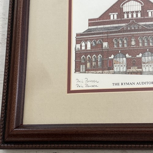 The Ryman Auditorium (Nashville) Phil Ponder Signed Framed 11.5” X 9.5” Print - Picture 7 of 11