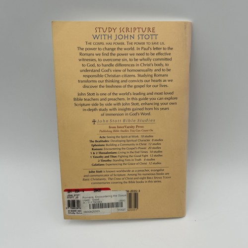 Romans: Encountering the Gospel’s Power — John Stott Bible Studies (PB, 1998) - Picture 2 of 3