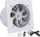6'' Wall Mounted Exhaust Fan, 460CFM Metal Iron Ventilation Extractor, Silenc...