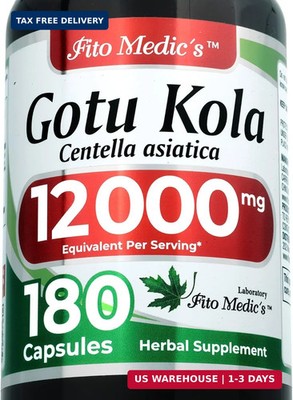FITO MEDIC'S Lab | Gotu Kola | Centella Asiatica | 180 Capsules