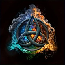 Religious Celtic Knot Design Diamond Painting Kits for Adults,Full Drill Diamond