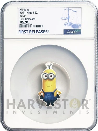 2021 Minions: Kevin 1 oz. Silver Coin Series - NGC MS70 First Releases