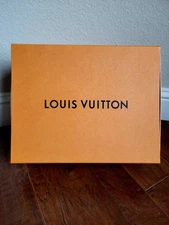 Louis Vuitton Orange EMPTY Medium Gift Storage Box Drawer 14 x 11 x 5.75"