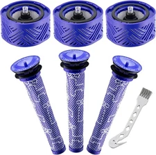 3 HEPA Filter 3 Pre Filter Replacement for Dyson V6 Absolute Cordless Stick