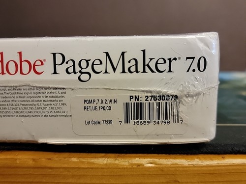 Adobe PageMaker 7.0 for Windows Full Retail NEW Sealed Version With Box - Picture 3 of 3