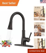 Vintage Kitchen Faucet with Pull Down Sprayer - 1 or 3 Hole Installation, Oil...