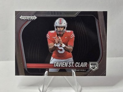 2025 Panini Prizm Black Tavien St Clair RC Rookie Card Football Ohio State OSU 