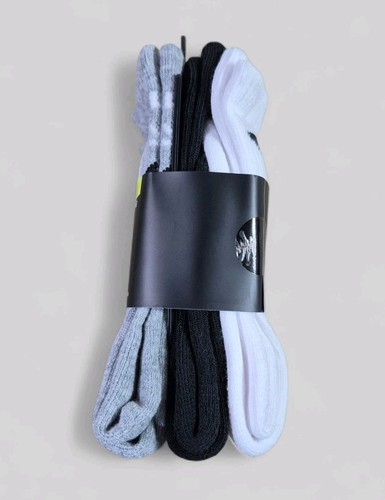 NIKE 3 Brand Boys Socks Crew Cushioned Breathable School 6 Pack Shoe Size 3Y-5Y - Picture 4 of 7