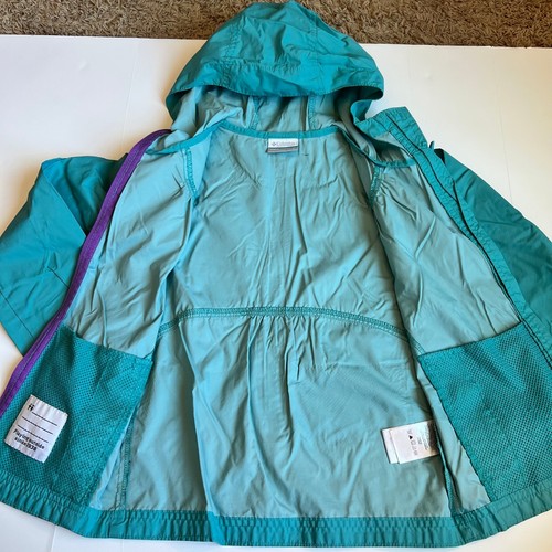 Columbia Girls Blue & Purple Windbreaker Jacket Small - Picture 8 of 11