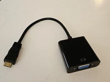1080P Mini HDMI Male To VGA Female Cable