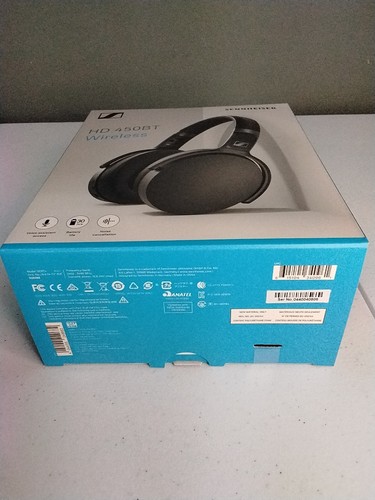 Sennheiser HD 450BT Wireless Over-Ear Headphones – Black – New Sealed - 第 5/5 張圖片